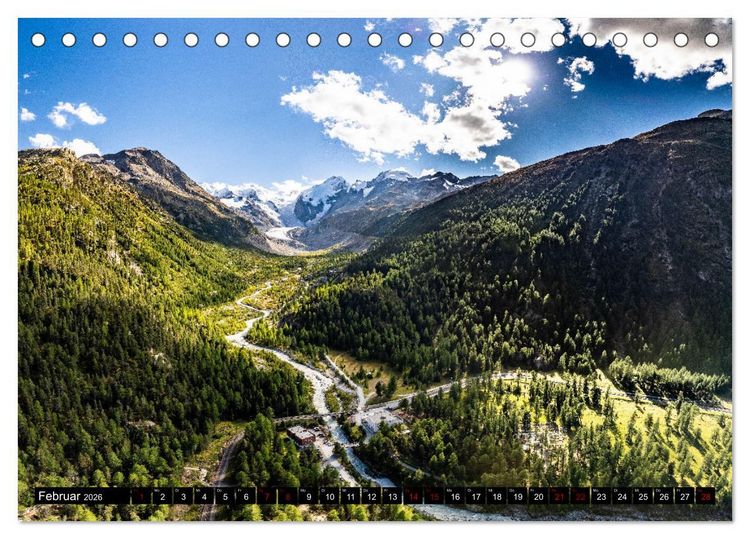 Produktbild: Schweiz - Engadin und Bergell (Tischkalender 2026 DIN A5 quer), CALVENDO Monatskalender