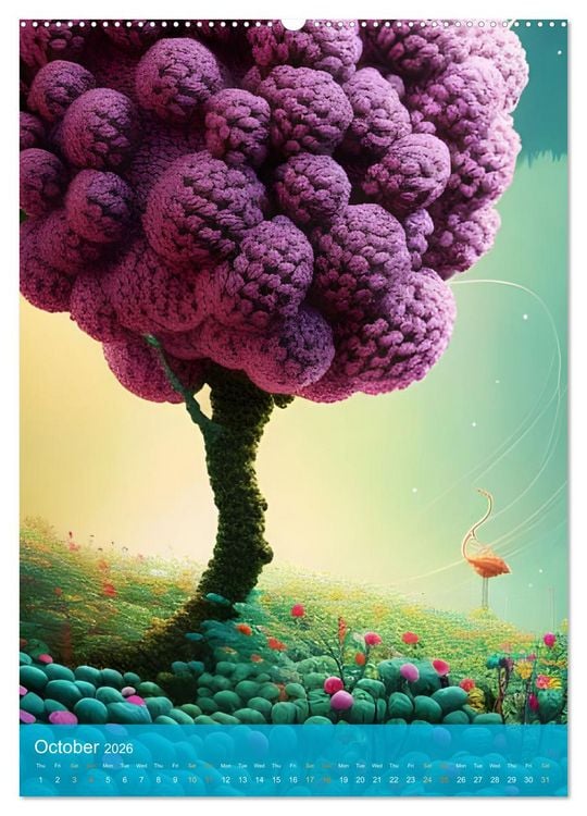 Produktbild: Nature's Stitches (Wall Calendar 2026 DIN A2 portrait), CALVENDO 12 Month Wall Calendar