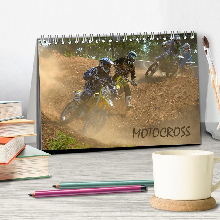 Produktbild: Motocross (Tischkalender 2027 DIN A5 quer), CALVENDO Monatskalender