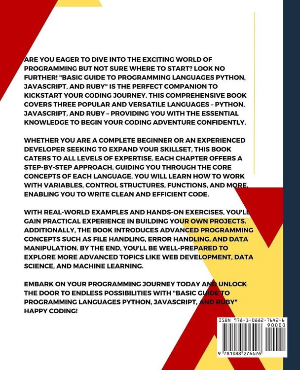 Produktbild: Basic Guide to Programming Languages Python, JavaScript, and Ruby
