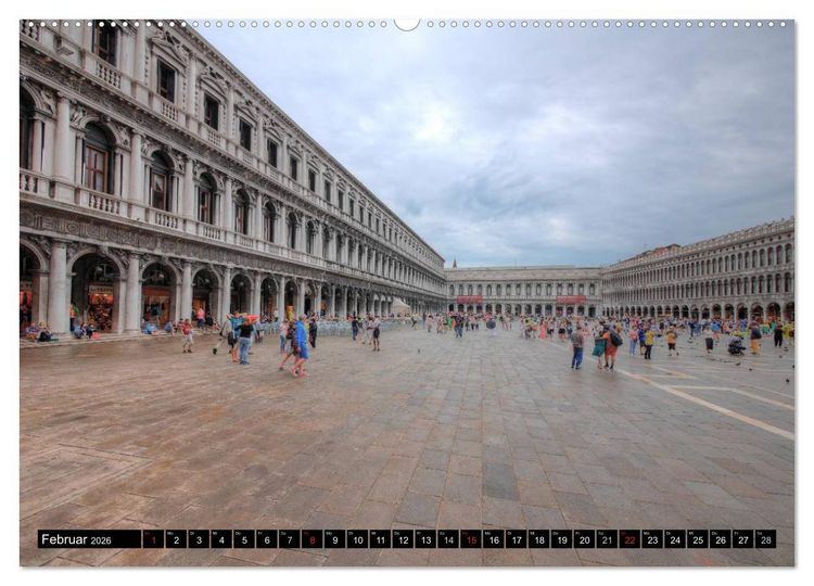 Produktbild: Venedig - Der andere Blick (hochwertiger Premium Wandkalender 2026 DIN A2 quer), Kunstdruck in Hochglanz