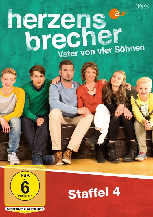 Produktbild: Herzensbrecher - Vater von vier S&ouml;hnen - Staffel 4 [3 DVDs]
