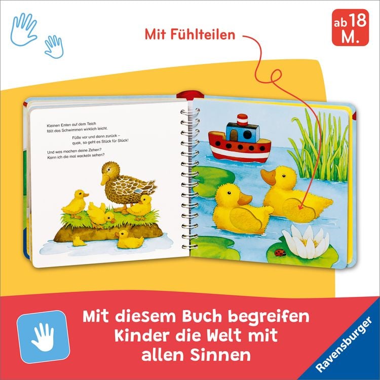 Produktbild: Mein erstes gro&szlig;es Tier-F&uuml;hlbuch
