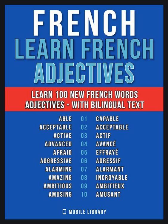 Produktbild: French - Learn French - 100 Words - Adjectives