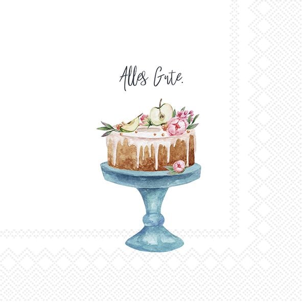Produktbild: Serviette "Alles Gute", 33x33 cm