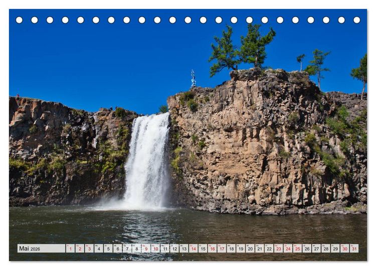 Produktbild: Mongolei Endlose Weite (Tischkalender 2026 DIN A5 quer), CALVENDO Monatskalender