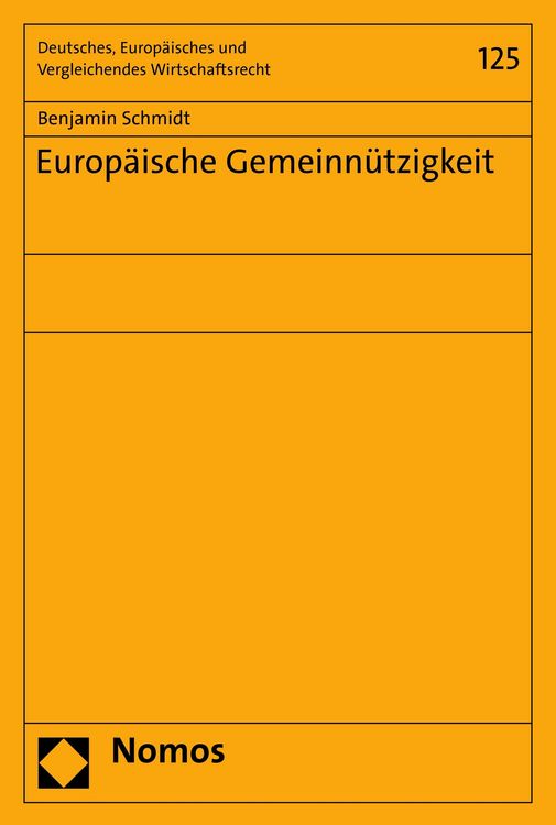 Produktbild: Europ&auml;ische Gemeinn&uuml;tzigkeit
