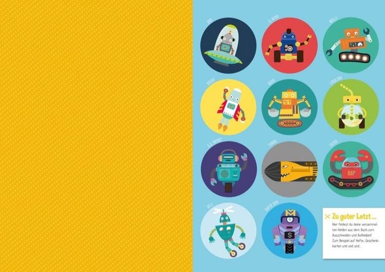 Produktbild: Mein Ausschneide-Collage-Buch *Robotorhelden*