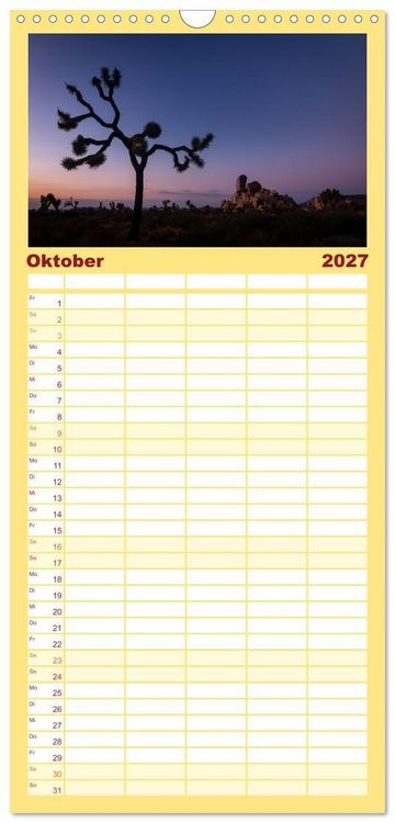 Produktbild: Familienplaner 2027 - Wild, Wide, West mit 5 Spalten (Wandkalender, 21 x 45 cm) CALVENDO