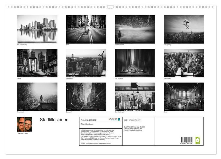 Produktbild: Stadtillusionen (Wandkalender 2026 DIN A2 quer), CALVENDO Monatskalender