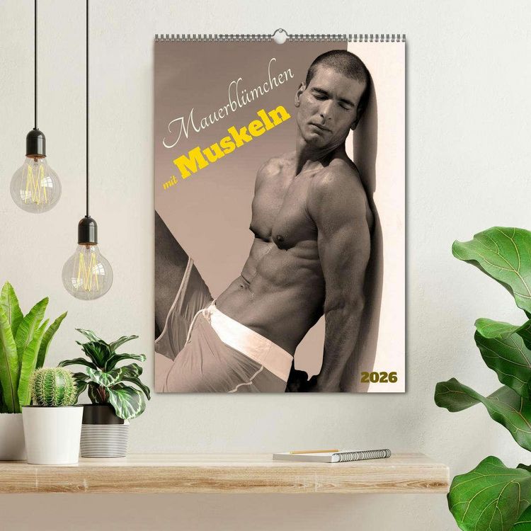 Produktbild: Mauerbl&uuml;mchen mit Muskeln (Wandkalender 2026 DIN A2 hoch), CALVENDO Monatskalender