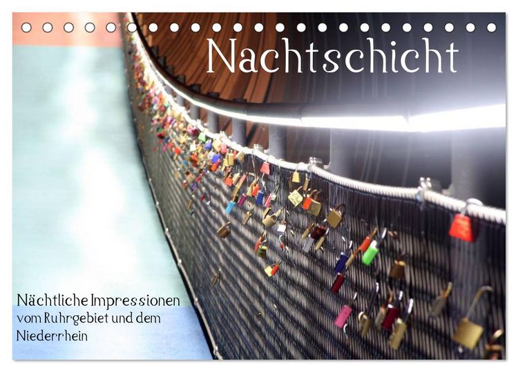 Produktbild: Nachtschicht - N&auml;chtliche Impressionen vom Ruhrgebiet und dem Niederrhein (Tischkalender 2026 DIN A5 quer), CALVENDO Monatskalender