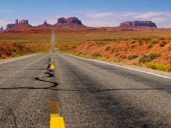 Produktbild: CALVENDO Puzzle Highway 163 zum Monument Valley | 1000 Teile Lege-Gr&ouml;&szlig;e 64x48cm Foto-Puzzle f&uuml;r gl&uuml;ckliche Stunden