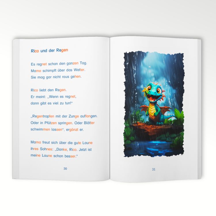 Produktbild: Silbenbuch 1. Klasse - Meine besten Drachengeschichten