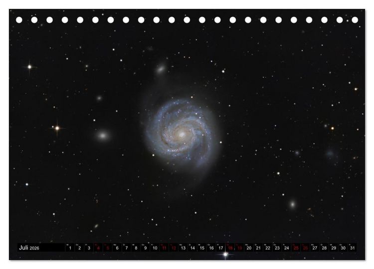 Produktbild: Ein Streifzug durch das Universum (Tischkalender 2026 DIN A5 quer), CALVENDO Monatskalender