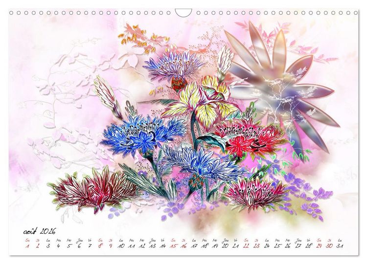 Produktbild: Prairies sauvages en fleurs (Calendrier mural 2026 DIN A3 vertical), CALVENDO calendrier mensuel