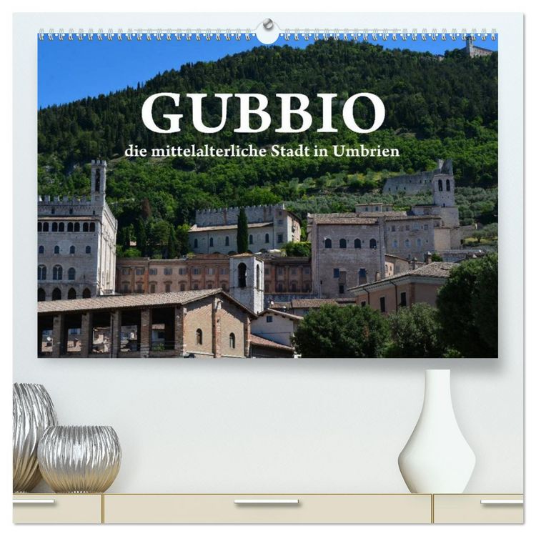 Produktbild: Gubbio - die mittelalterliche Stadt in Umbrien (hochwertiger Premium Wandkalender 2026 DIN A2 quer), Kunstdruck in Hochglanz