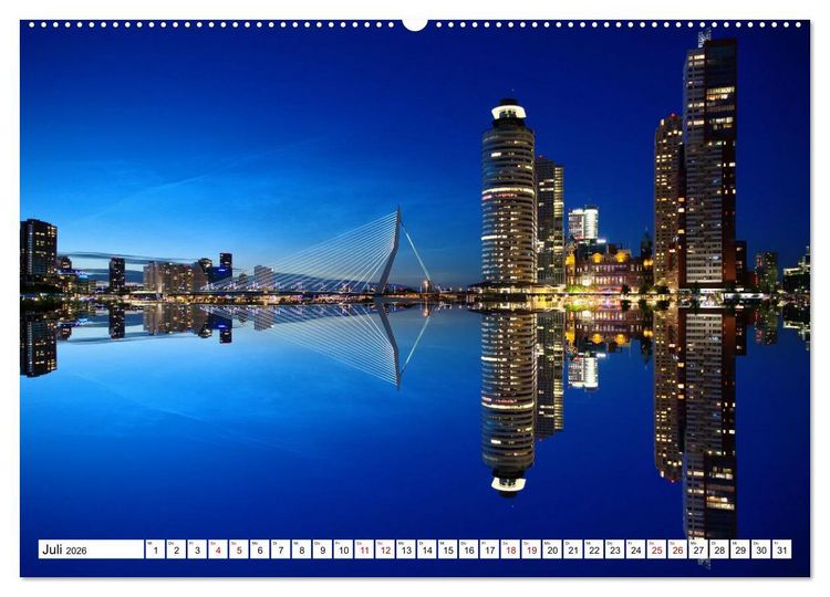 Produktbild: Skylines der sch&ouml;nsten Metropolen weltweit (hochwertiger Premium Wandkalender 2026 DIN A2 quer), Kunstdruck in Hochglanz
