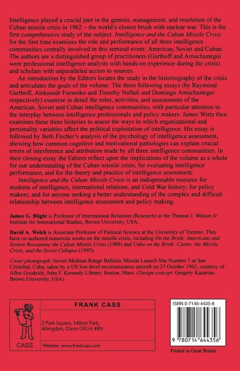 Produktbild: Intelligence and the Cuban Missile Crisis