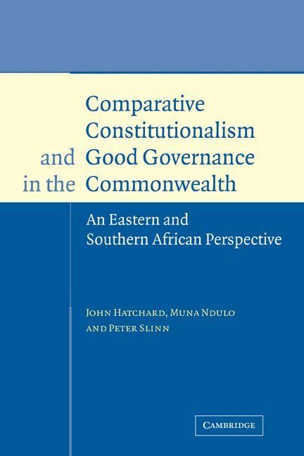 Produktbild: Comparative Constitutionalism and Good Governance in the Commonwealth