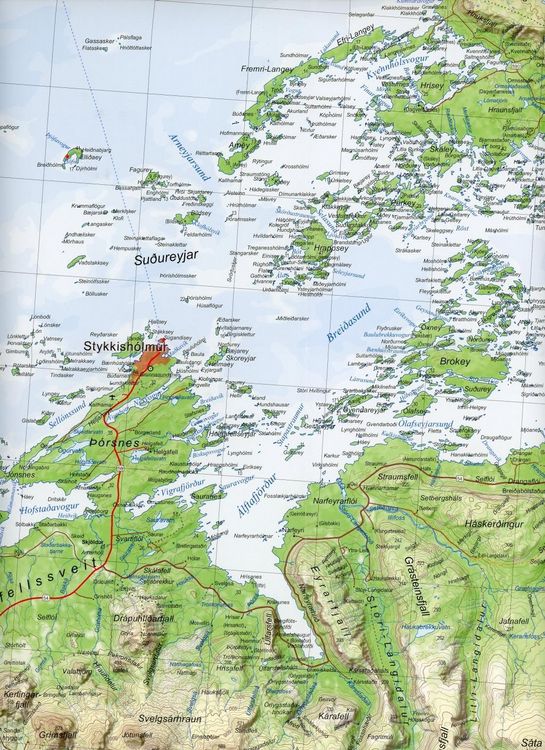 Produktbild: Island Atlaskort 03 Snaefells 1 : 100 000