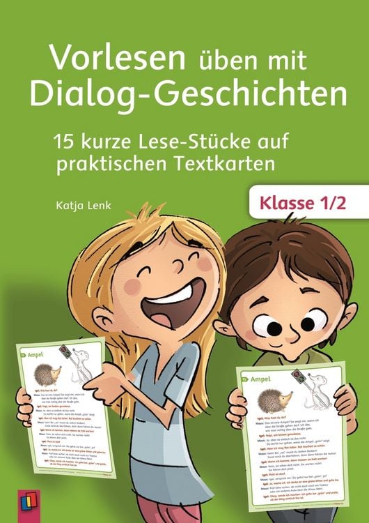 Produktbild: Vorlesen &uuml;ben mit Dialog-Geschichten &ndash; Klasse 1/2