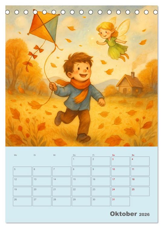 Produktbild: Tari und Tili (Tischkalender 2026 DIN A5 hoch), CALVENDO Monatskalender