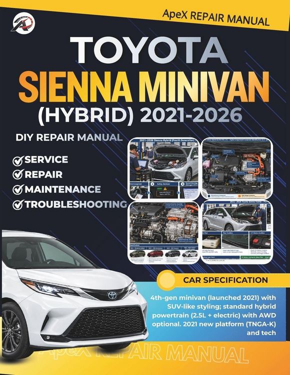 Produktbild: TOYOTA SIENNA MINIVAN (HYBRID) 2021-2026