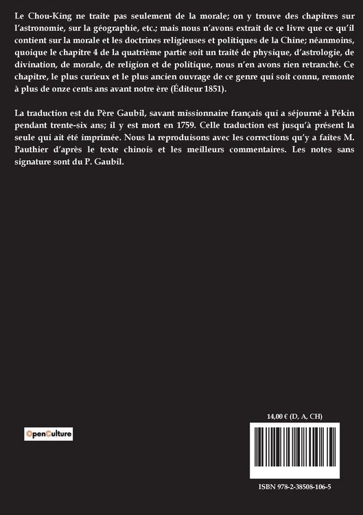 Produktbild: La morale du Chou King