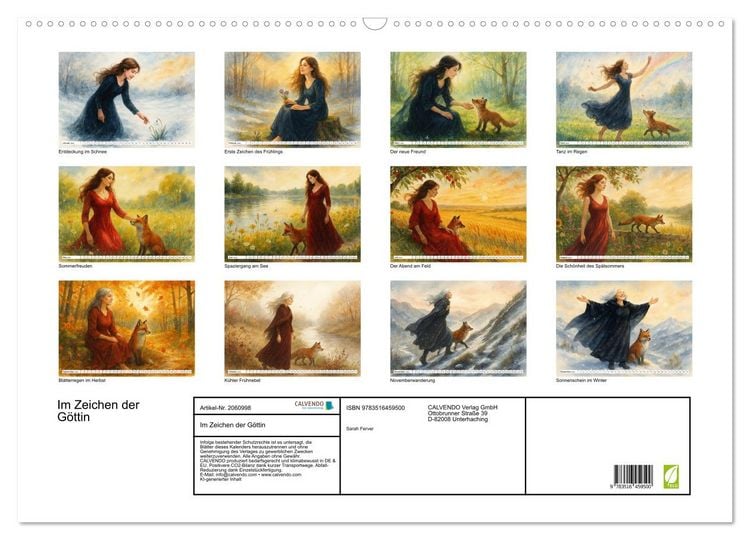 Produktbild: Im Zeichen der G&ouml;ttin (Wandkalender 2026 DIN A2 quer), CALVENDO Monatskalender