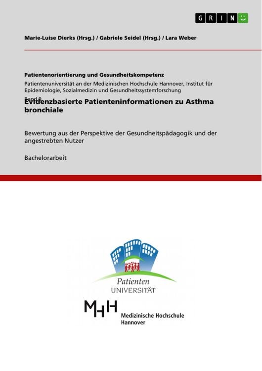 Produktbild: Evidenzbasierte Patienteninformationen zu Asthma bronchiale