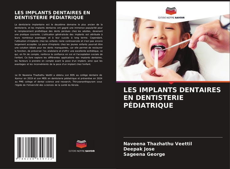 Produktbild: Les Implants Dentaires En Dentisterie P&eacute;diatrique