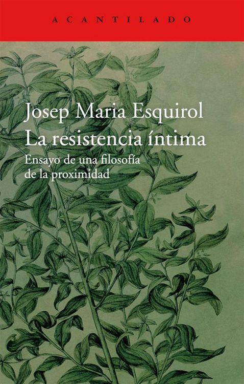 Produktbild: La resistencia &iacute;ntima
