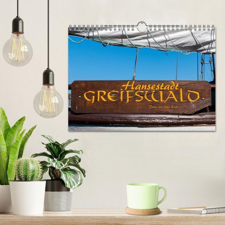 Produktbild: Hansestadt Greifswald (Wandkalender 2026 DIN A4 quer), CALVENDO Monatskalender