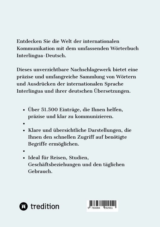 Produktbild: W&ouml;rterbuch Interlingua - Deutsch