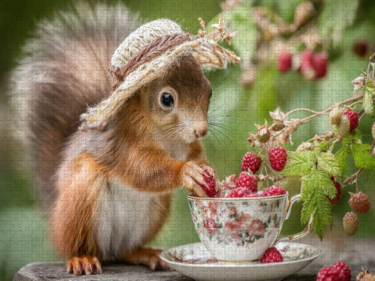 Produktbild: CALVENDO Puzzle Beerensch&auml;tze in feiner Tasse | 1000 Teile Lege-Gr&ouml;&szlig;e 64x48cm Foto-Puzzle f&uuml;r gl&uuml;ckliche Stunden