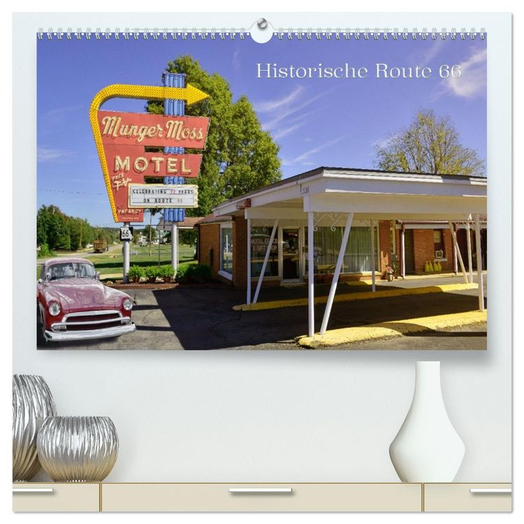Produktbild: Historic Route 66 - National Scenic Byway (hochwertiger Premium Wandkalender 2026 DIN A2 quer), Kunstdruck in Hochglanz