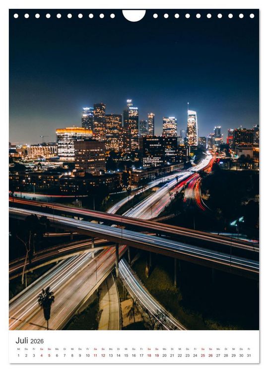 Produktbild: Los Angeles - Eine spannende Reise nach Kalifornien. (Wandkalender 2026 DIN A4 hoch), CALVENDO Monatskalender