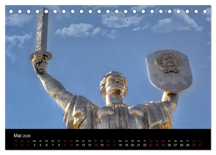 Produktbild: Unterwegs in Kiew (Tischkalender 2026 DIN A5 quer), CALVENDO Monatskalender