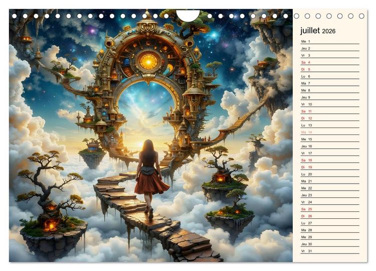 Produktbild: Sentiers magiques (Calendrier mural 2026 DIN A4 vertical), CALVENDO calendrier mensuel