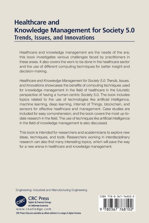 Produktbild: Healthcare and Knowledge Management for Society 5.0