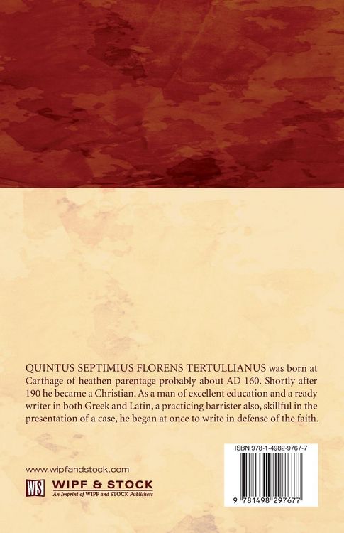 Produktbild: Tertullian's Treatise on the Incarnation