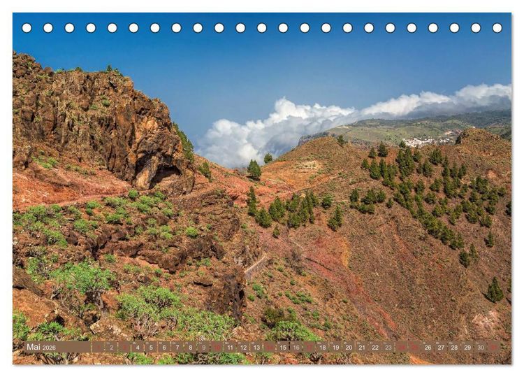 Produktbild: La Gomera Sonne, Meer und Vulkane (Tischkalender 2026 DIN A5 quer), CALVENDO Monatskalender