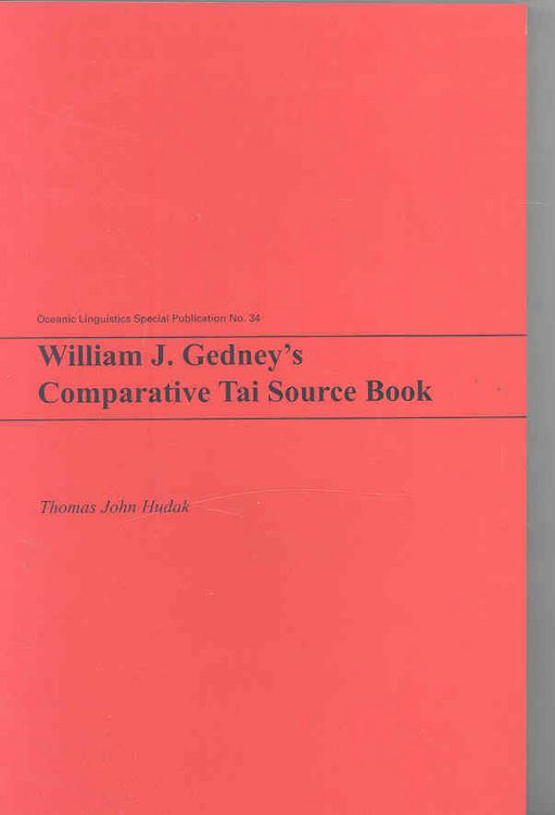 Produktbild: William J. Gedney's Comparative Tai Source Book