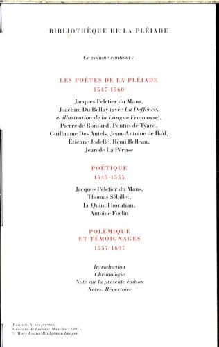 Produktbild: La Pl&eacute;iade : po&eacute;sie, po&eacute;tique