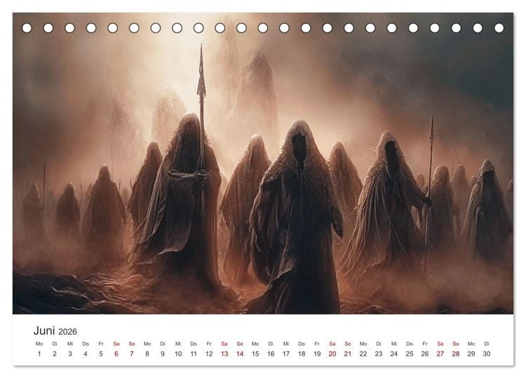 Produktbild: Das Reich der fl&uuml;sternden Schatten (Tischkalender 2026 DIN A5 quer), CALVENDO Monatskalender