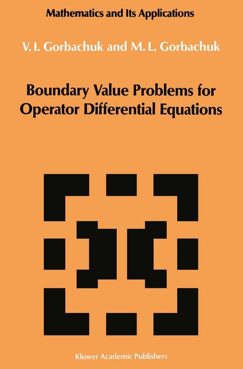 Produktbild: Boundary Value Problems for Operator Differential Equations