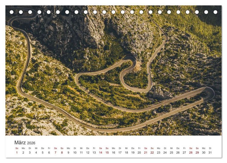 Produktbild: Mallorca - Eine traumhafte Reise nach Spanien. (Tischkalender 2026 DIN A5 quer), CALVENDO Monatskalender