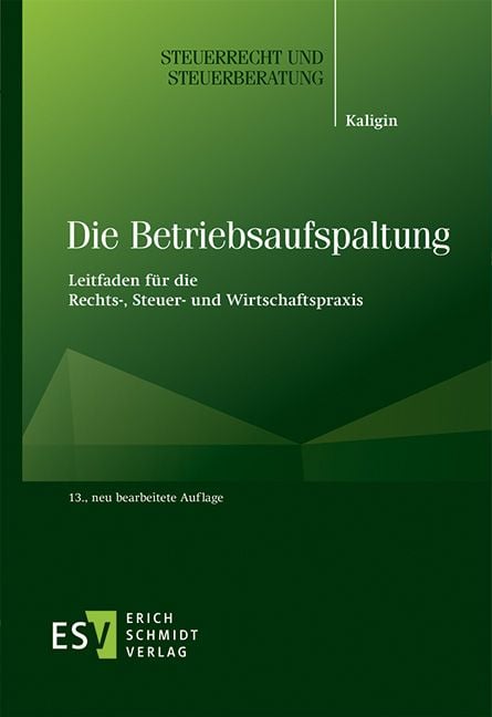 Produktbild: Die Betriebsaufspaltung