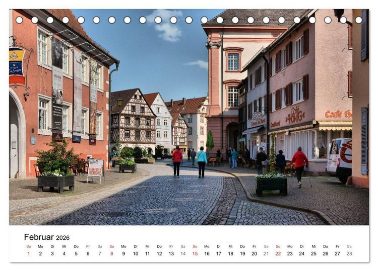 Produktbild: Gengenbach - romantisches Kleinod im Schwarzwald (Tischkalender 2026 DIN A5 quer), CALVENDO Monatskalender